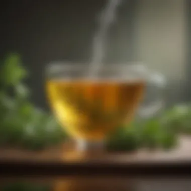 Herbal Remedies Herbal tea promoting digestive health