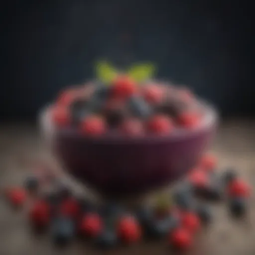 Exquisite Acai Bowl with Fresh Berries