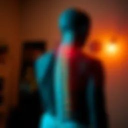 Illustration of a healthy spine with proper posture