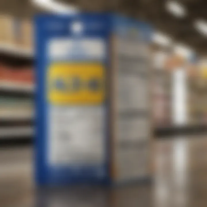 Product price tags at Aldi and Walmart