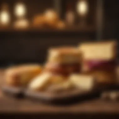 Curated Assortment of Fine Cheeses Artisanal Selection of Cheeses