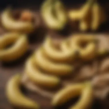 Sustainable Preservation Method Bananas wrapped in eco-friendly beeswax wraps