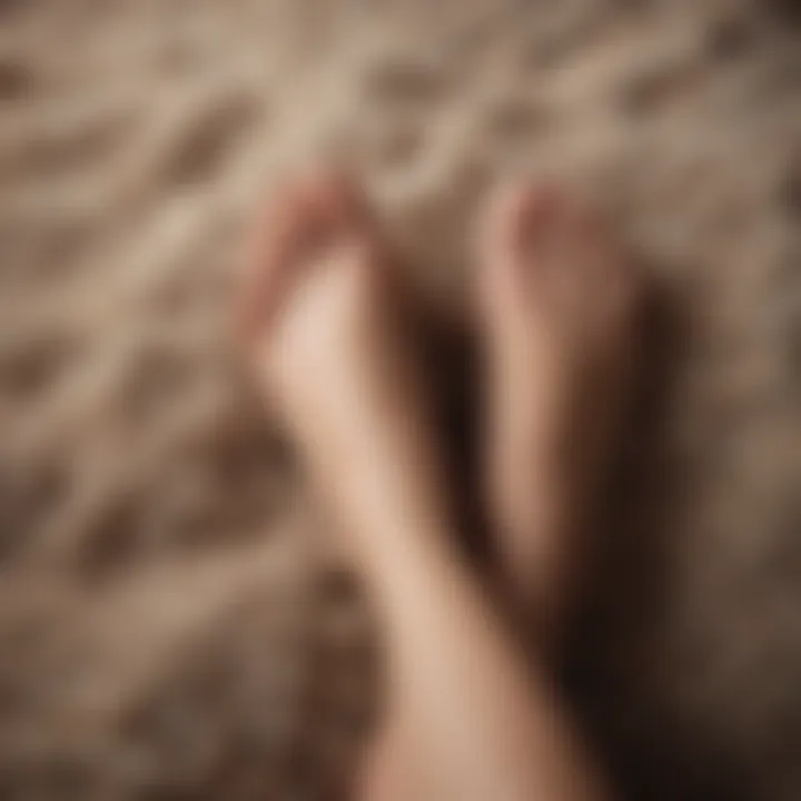 Bare feet on plush carpet