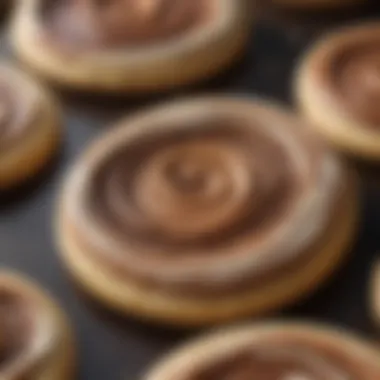 Handcrafted Berger Cookie with Artistic Swirl Design