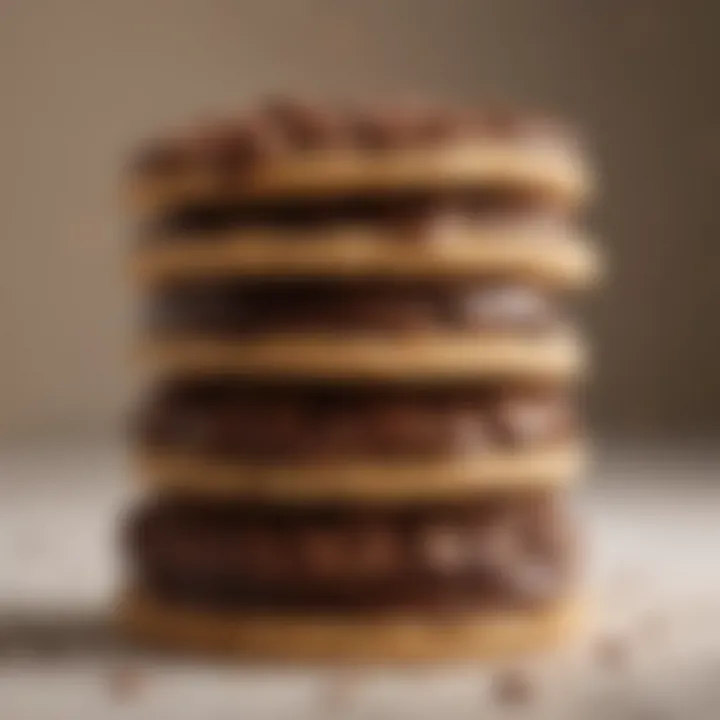 Close-up of Berger Cookie's Signature Thick Layer of Chocolate