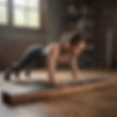 Plank Position for Core Strength Demonstration of a plank position showcasing core engagement