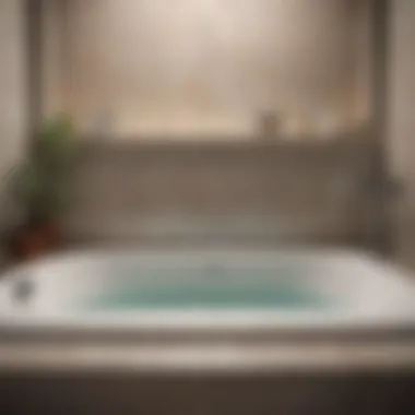 Understanding the Slow Drain Issue A bathtub with water slowly draining
