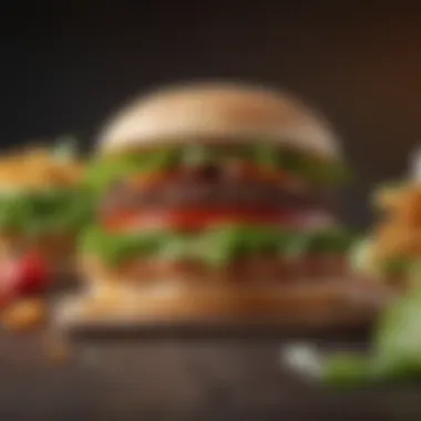 The Fresh Appeal of the BK Vegetarian Whopper Vibrant presentation of the BK Vegetarian Whopper showcasing its fresh ingredients