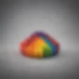 Colorful Skittles in Rainbow Order