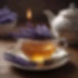 Aromatic Lavender Infused Tea in Elegant Cup