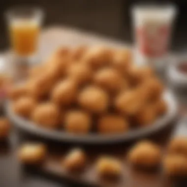 Chick-fil-A Nuggets Presentation Chick-fil-A nuggets on a plate