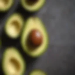 Nutritional breakdown of half a small avocado
