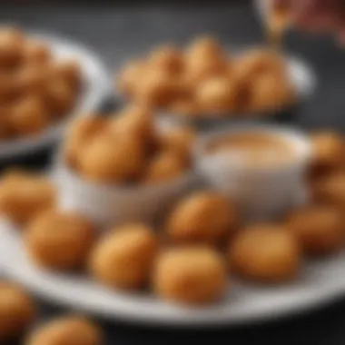 Savoring Chick-fil-A Nuggets with Dip Chick-fil-A nuggets with a side of flavorful dipping sauce