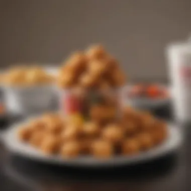 Balanced Meal with Chick-fil-A Nuggets Nutritious Chick-fil-A nuggets with colorful vegetable medley