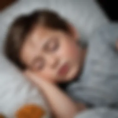 Child Sleeping Peacefully After Cough Treatment