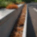 A pristine gutter system showcasing its exterior after cleaning