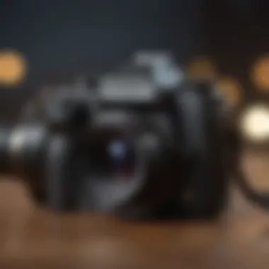 Detailed Shot of the Video Camera Necklace in Action Close-up of Video Camera Necklace Recording