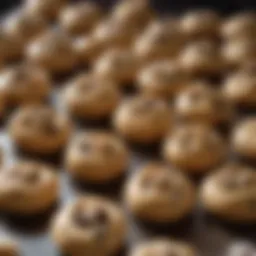 A variety of cookie doughs ready for baking