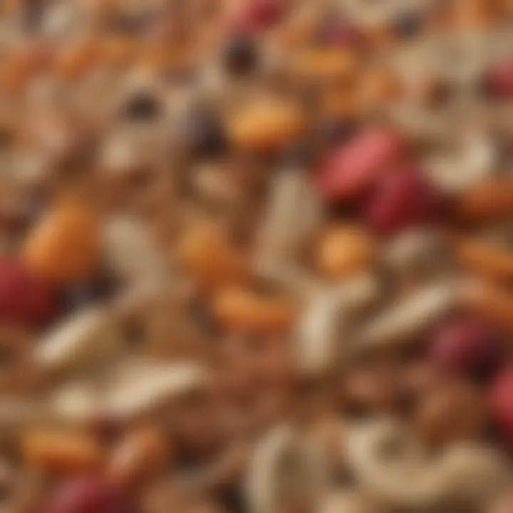 Close-up of a vibrant fruit and nut mix that is allergen-free