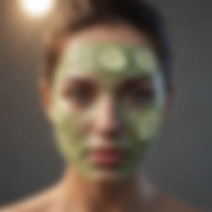 Cooling Cucumber Mask for Sunburn on Face