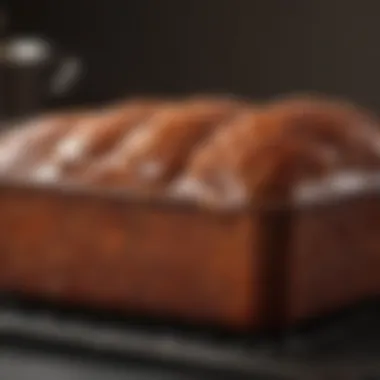 Detailing the Non-Stick Surface of the Copper Chef Meatloaf Pan Close-up view of the Copper Chef Meatloaf Pan highlighting its non-stick surface and design.