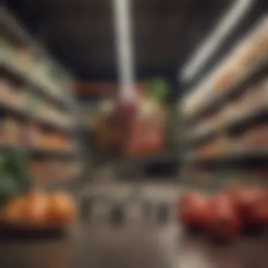 Effective Budget Planning for Grocery Shopping A budget planner laid out with various grocery expenses