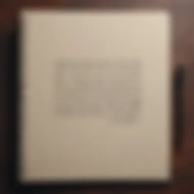 Thoughtful Expressions An open notebook with a pen, signifying thoughtfulness and care