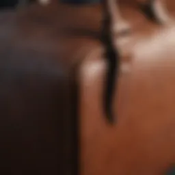Elegant leather textures showcasing quality materials for handbag crafting