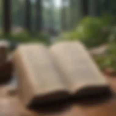Wisdom in Words An open book with comforting quotes on sympathy.