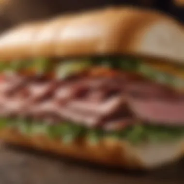 Premium meat assortment for Subway sandwich masterpiece