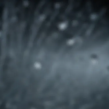 Hydration Importance Visualization Water droplets forming a pattern in a glass