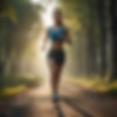 Morning Jogging Benefits Person jogging in the early morning light