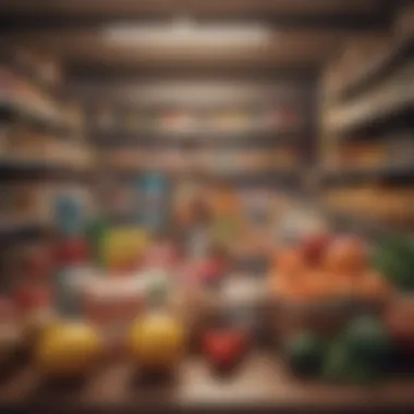 Smart Grocery Shopping Essentials An organized list of affordable grocery items laid out on a table, symbolizing smart shopping strategies.