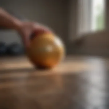 Core-Strengthening Plank with Fitness Ball Fitness ball plank exercise for core strength