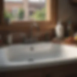 Clogged sink with standing water