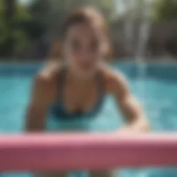 Aquatic resistance training with pool noodles