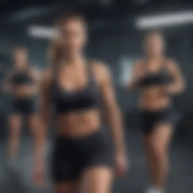 Engaging Exercise for Fat Loss Dynamic individuals engaged in a high-energy workout session