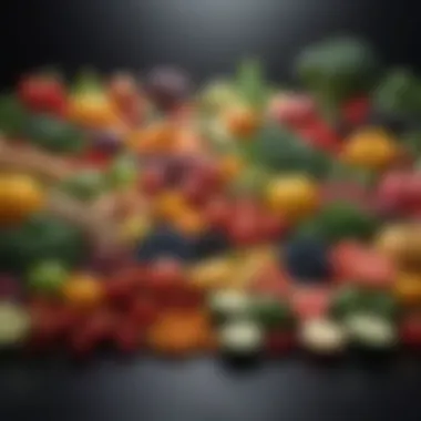 Nutrient-Dense Foods for Weight Loss A vibrant assortment of fresh fruits and vegetables showcasing a healthy diet