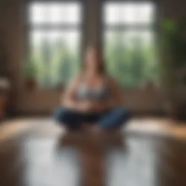 Mindfulness Practices for Weight Management A serene environment promoting mindfulness and relaxation techniques