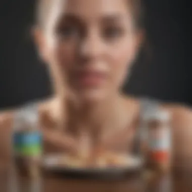 Integrating Supplements into Diet Illustration of a balanced diet with supplements