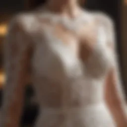 Elegant lace detailing on Amazon wedding jumpsuit