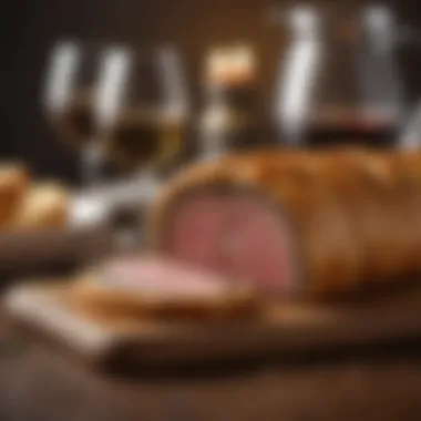 Beef Wellington Masterpiece Exquisite Beef Wellington plated elegantly