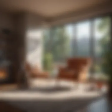 The Perfect Retreat for Reflection An inviting nook with a cozy armchair, a book, and a warm cup of tea.