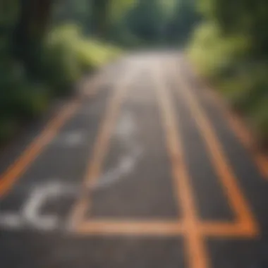 Strategic Training Route Planning Jogging route map with markers