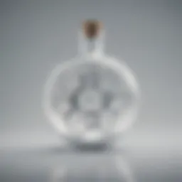 Chemical structure of acetic acid in vinegar