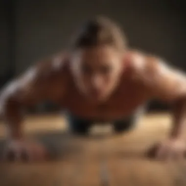 A visual guide for engaging core muscles through a plank position