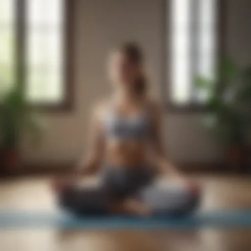 A person demonstrating a yoga pose that enhances spinal alignment