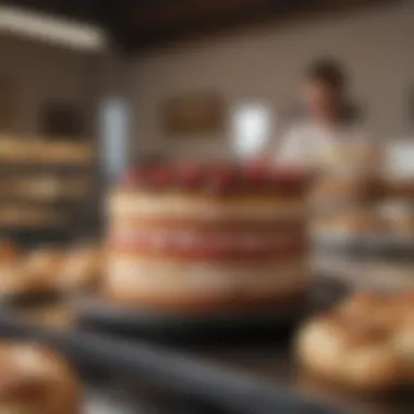 Impact of Online Ordering on Local Bakeries Local bakery storefront impacted by online cake ordering