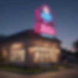 Vintage Baskin Robbins sign showcasing brand history