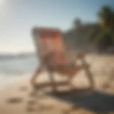 Ergonomic Comfort Beach Chair Beach chair with ergonomic design for plus-size comfort